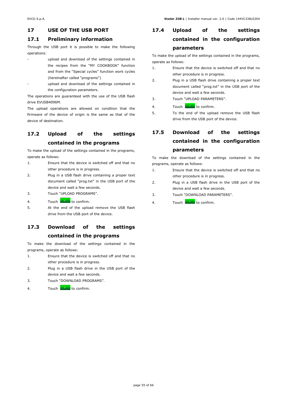 EVCO EVCLC33DJ2 User Manual | Page 55 / 66