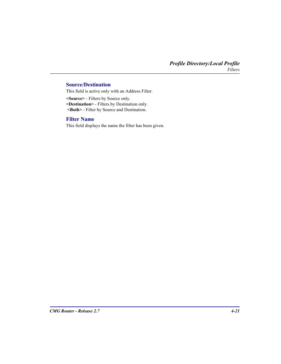 Carrier Access CMG Router User Manual | Page 107 / 296