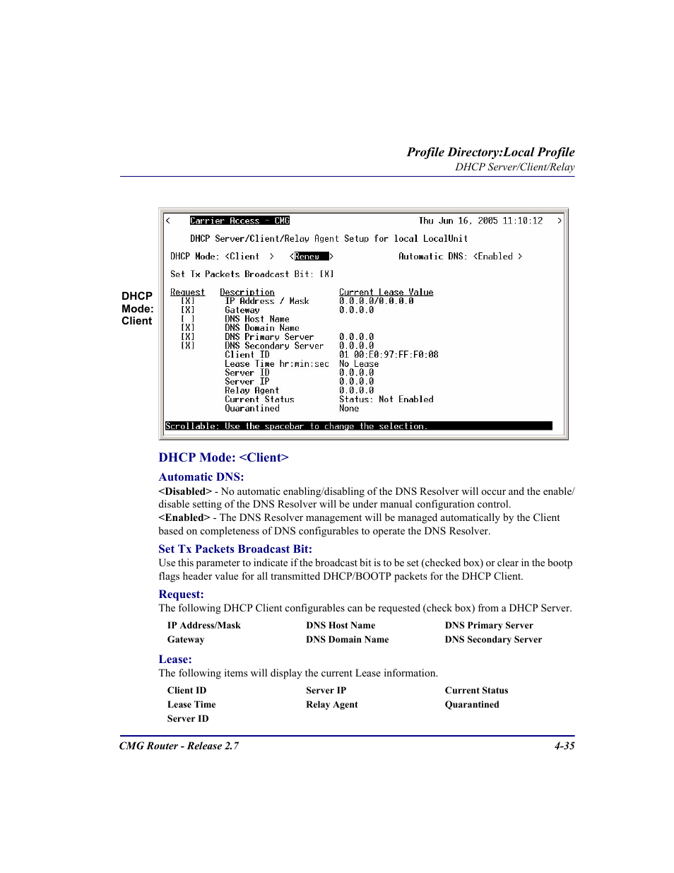 Carrier Access CMG Router User Manual | Page 121 / 296