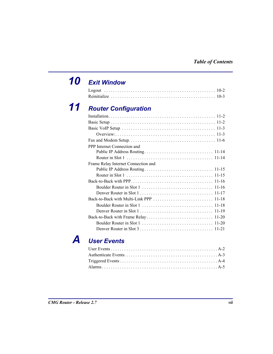 Carrier Access CMG Router User Manual | Page 13 / 296