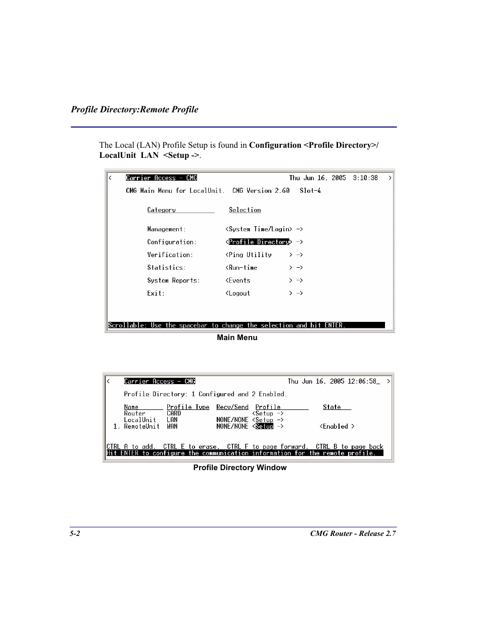 Carrier Access CMG Router User Manual | Page 134 / 296