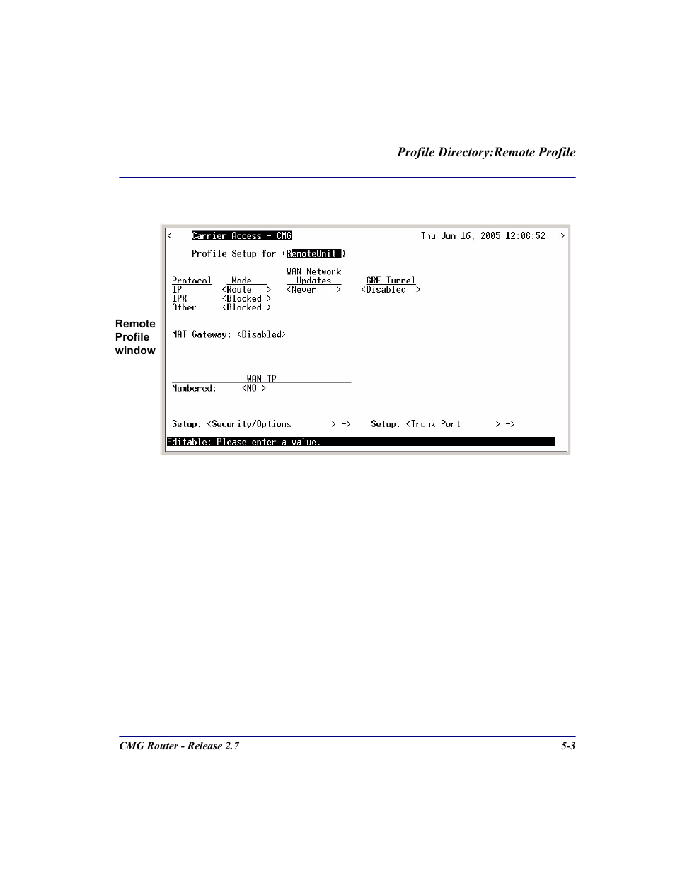 Carrier Access CMG Router User Manual | Page 135 / 296