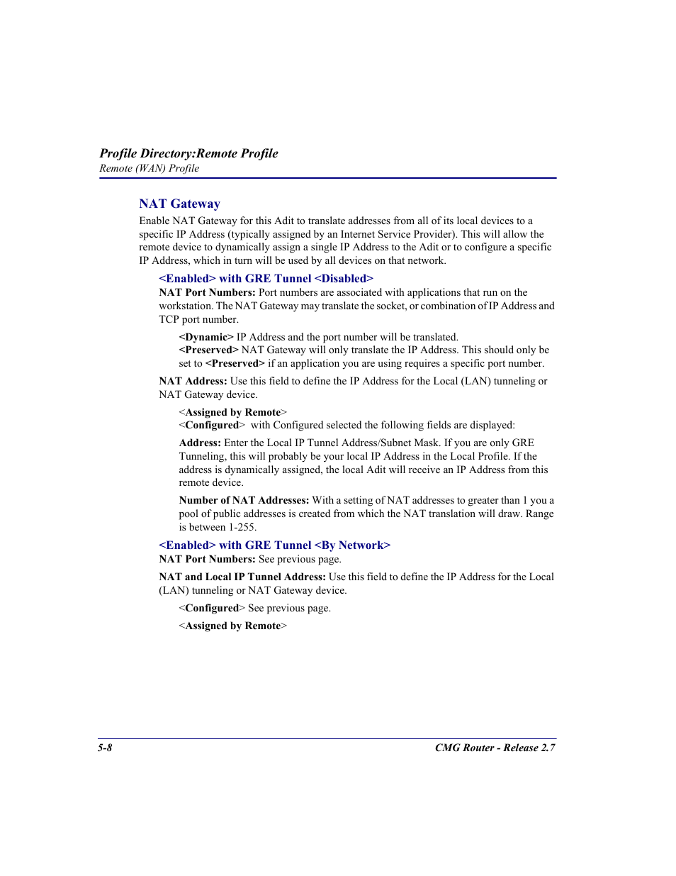 Carrier Access CMG Router User Manual | Page 140 / 296