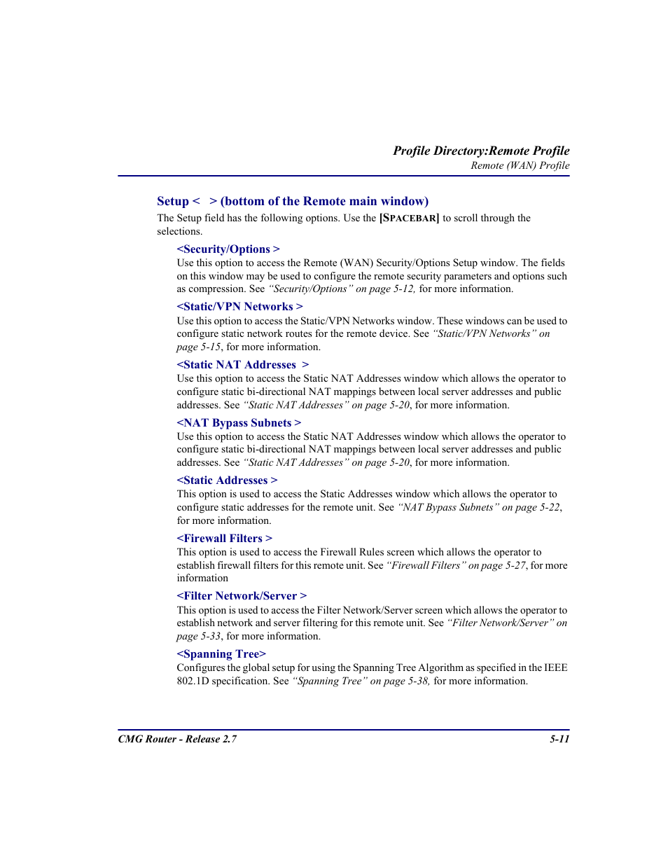 Carrier Access CMG Router User Manual | Page 143 / 296