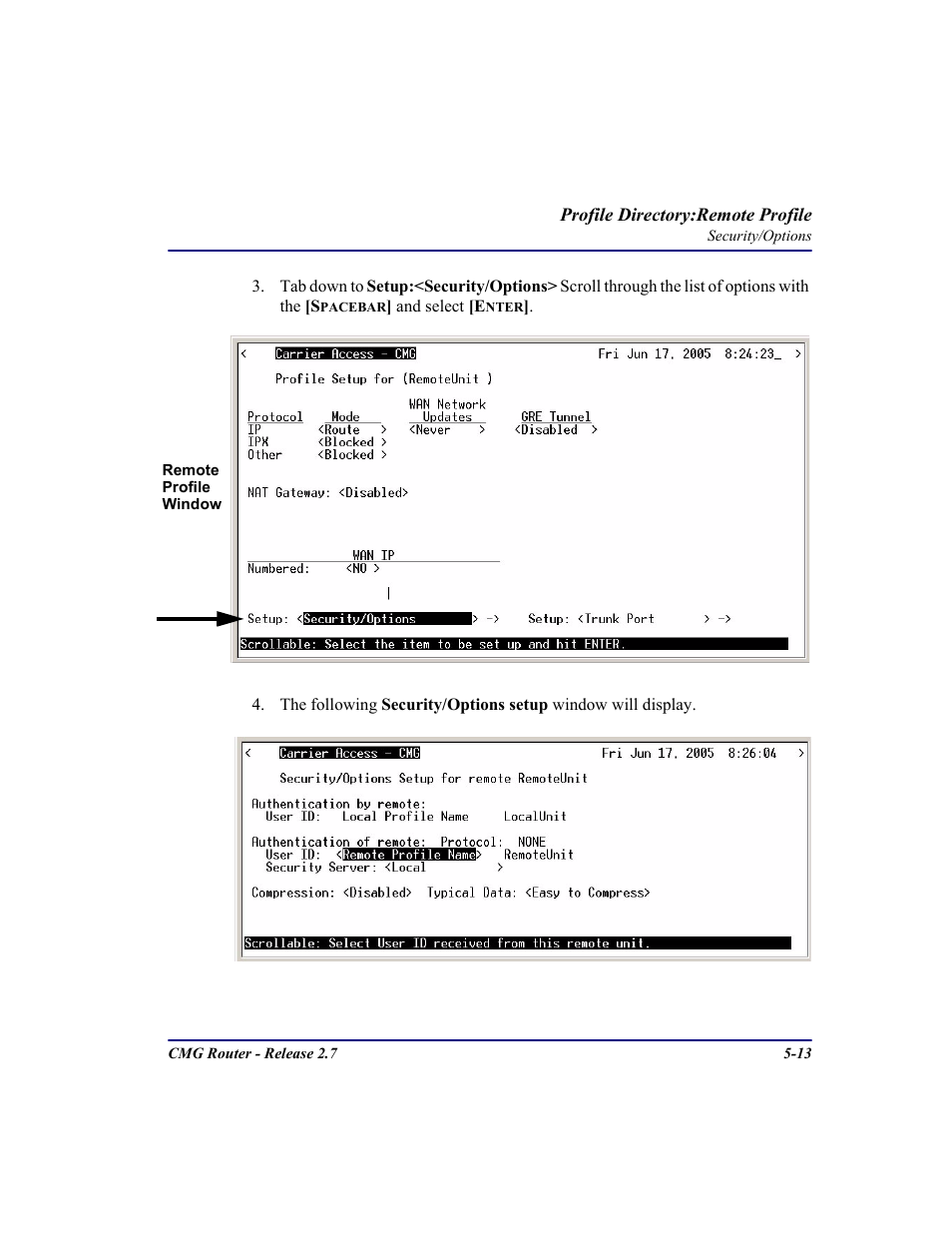 Carrier Access CMG Router User Manual | Page 145 / 296