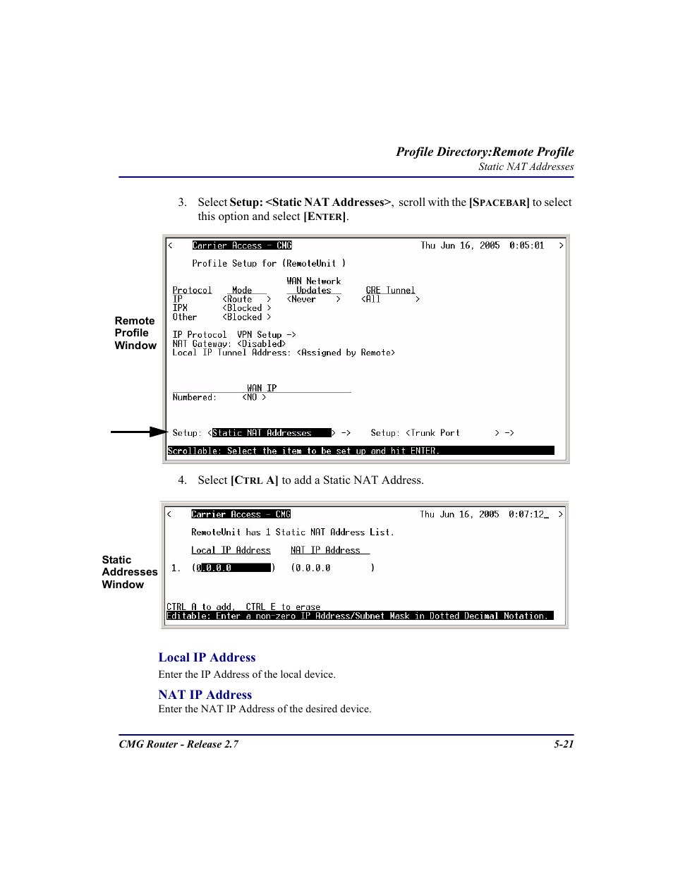 Carrier Access CMG Router User Manual | Page 153 / 296