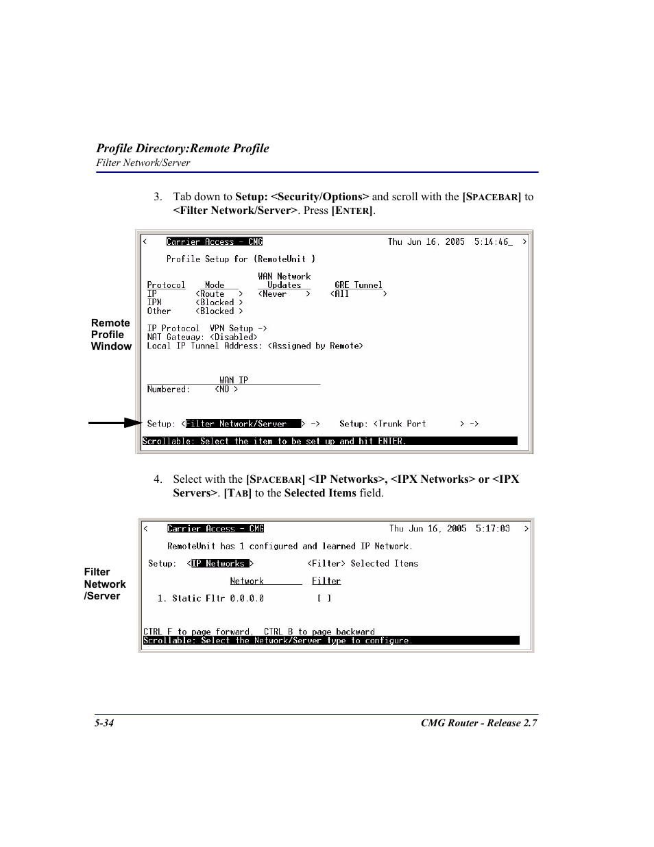 Carrier Access CMG Router User Manual | Page 166 / 296