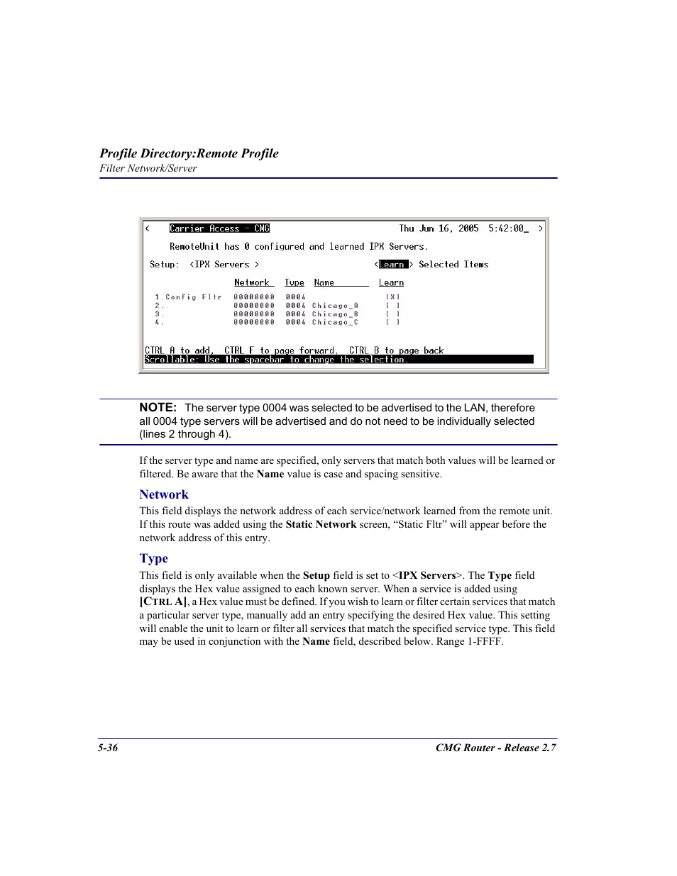 Carrier Access CMG Router User Manual | Page 168 / 296