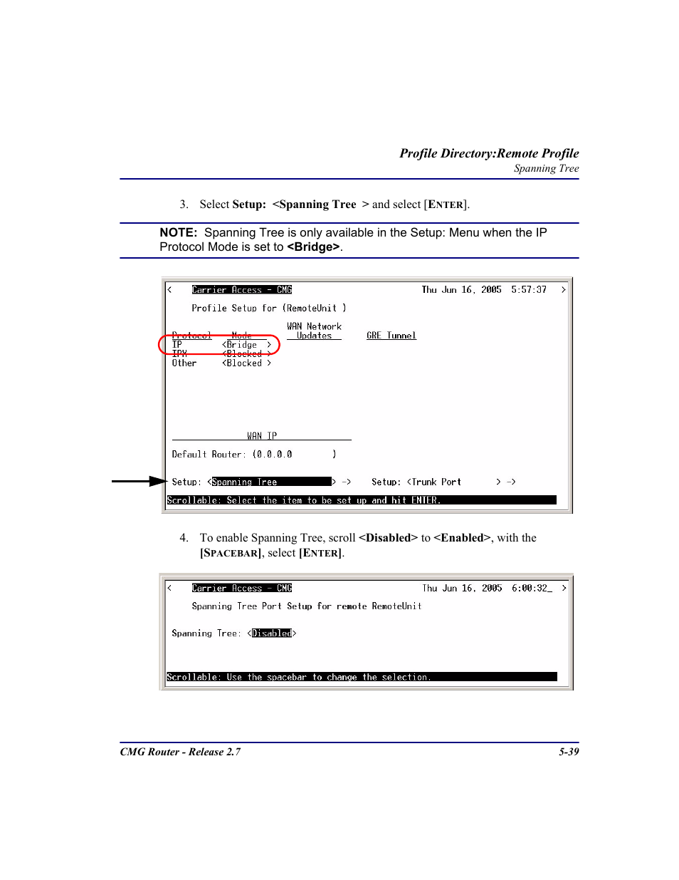 Carrier Access CMG Router User Manual | Page 171 / 296