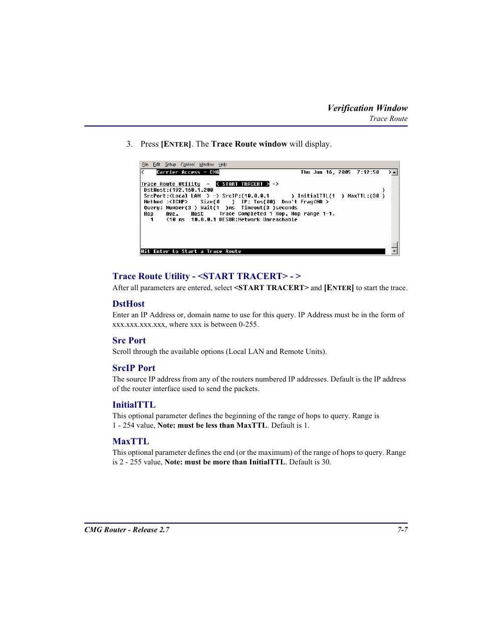 Carrier Access CMG Router User Manual | Page 193 / 296