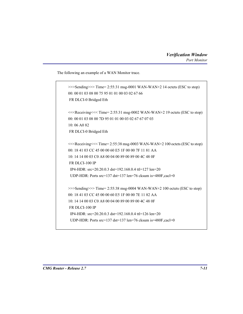 Carrier Access CMG Router User Manual | Page 197 / 296