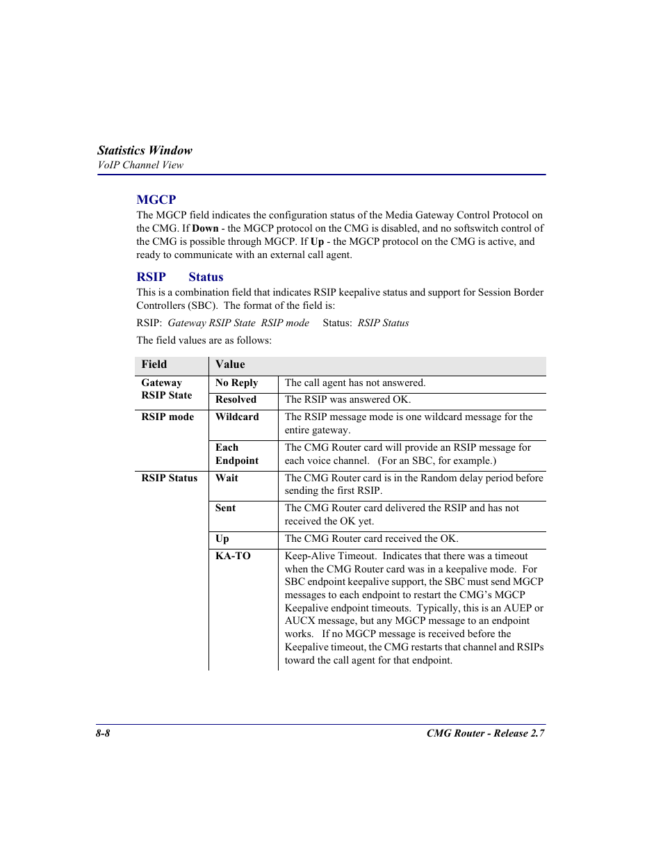 Carrier Access CMG Router User Manual | Page 206 / 296