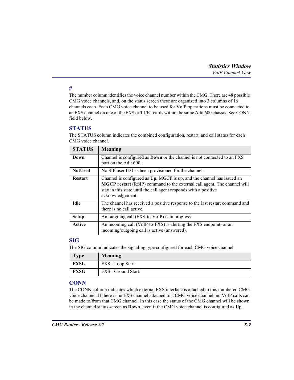 Carrier Access CMG Router User Manual | Page 207 / 296