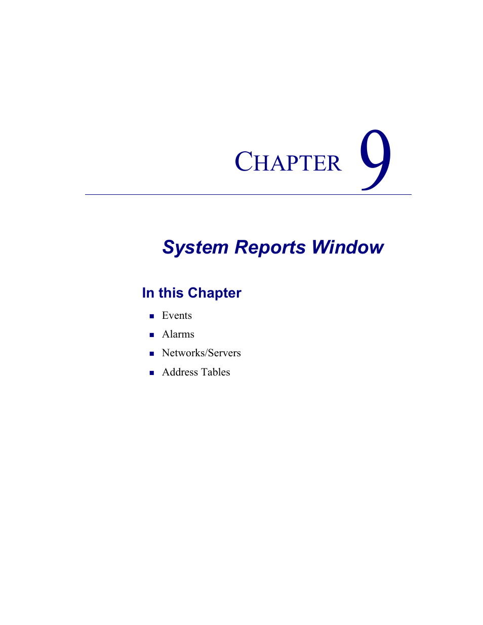 9–system reports window, System reports window | Carrier Access CMG Router User Manual | Page 211 / 296
