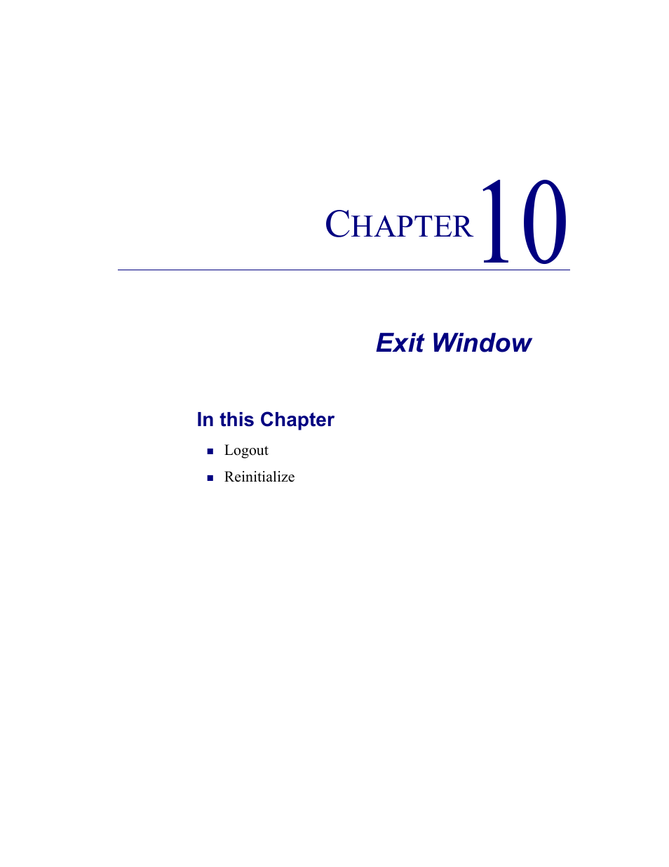 10–exit window, Exit window | Carrier Access CMG Router User Manual | Page 223 / 296