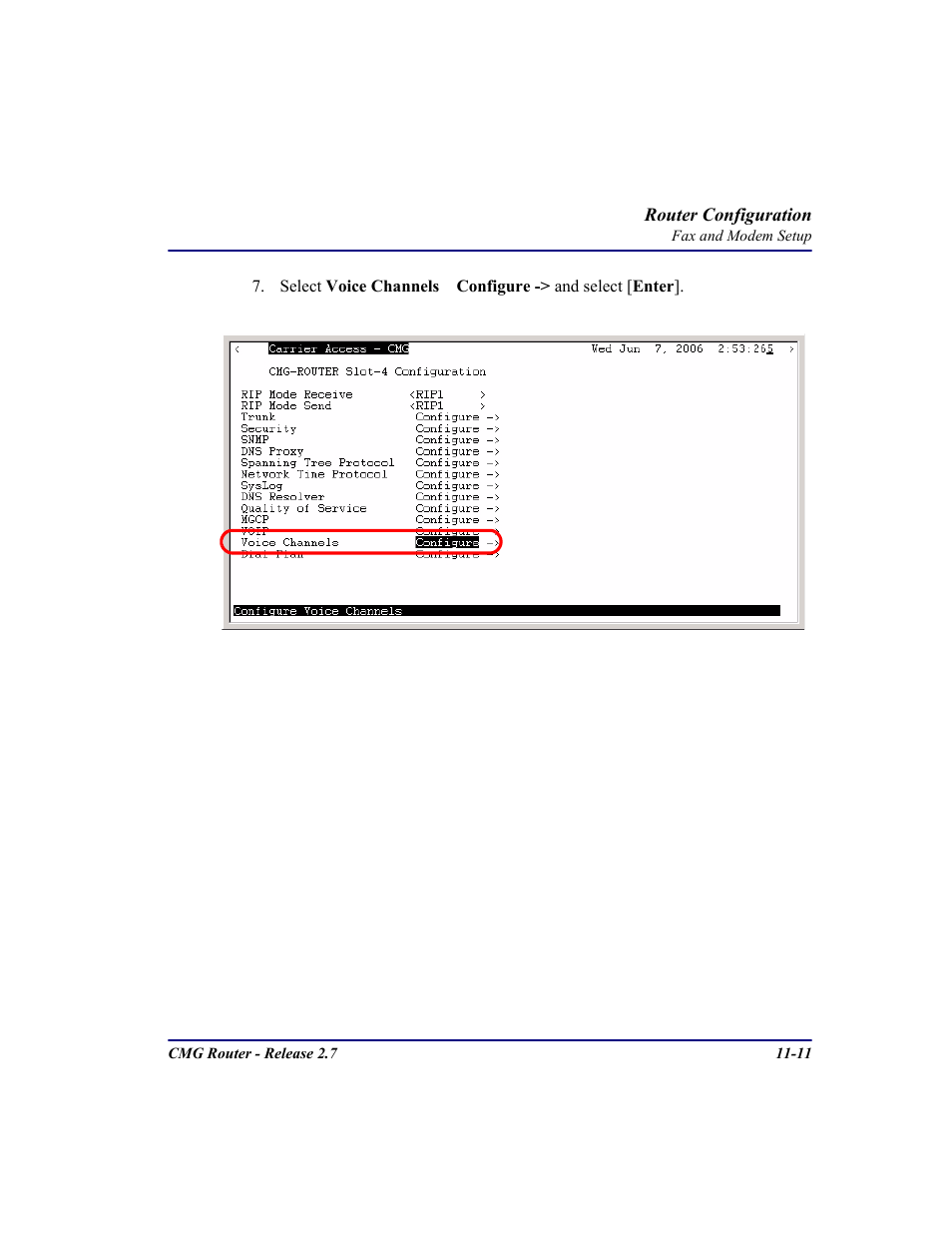 Carrier Access CMG Router User Manual | Page 237 / 296
