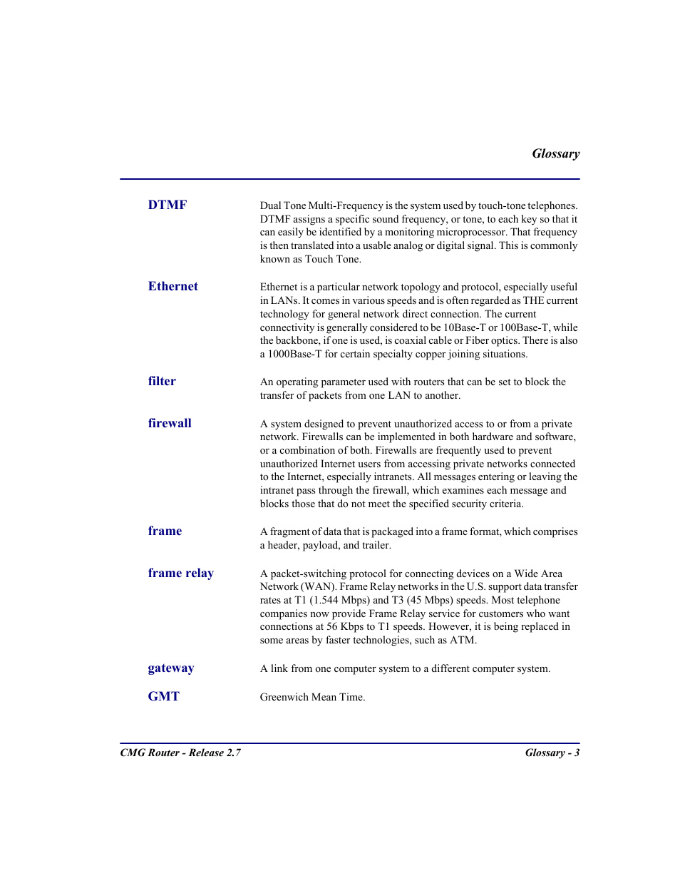 Carrier Access CMG Router User Manual | Page 281 / 296