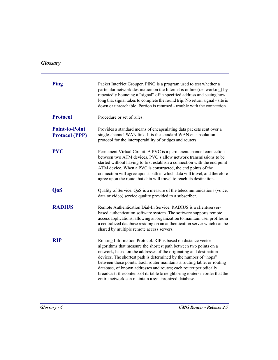 Carrier Access CMG Router User Manual | Page 284 / 296