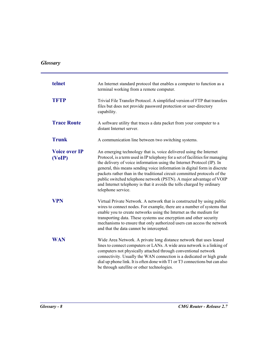 Carrier Access CMG Router User Manual | Page 286 / 296