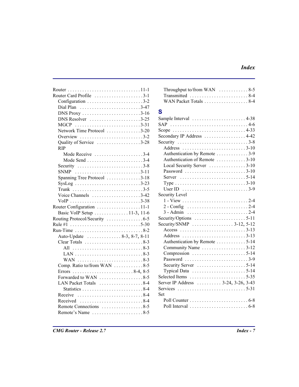 Carrier Access CMG Router User Manual | Page 293 / 296