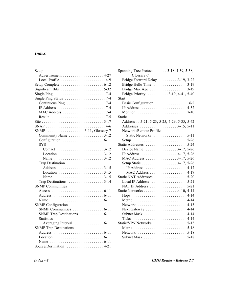 Carrier Access CMG Router User Manual | Page 294 / 296