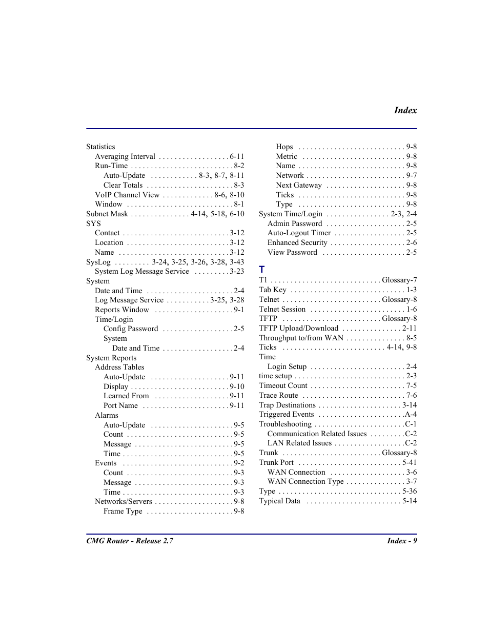 Carrier Access CMG Router User Manual | Page 295 / 296