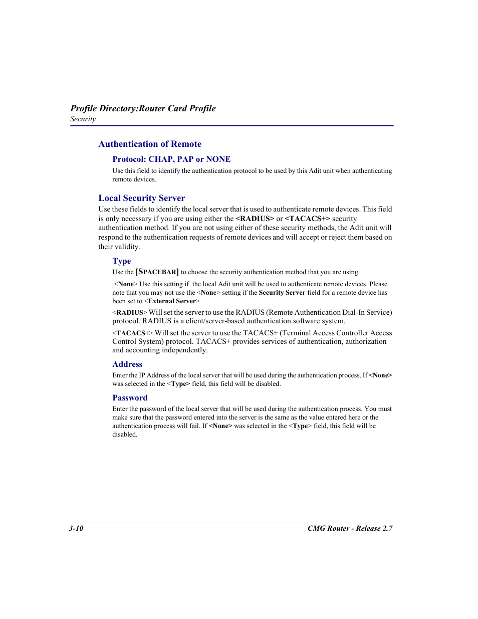 Carrier Access CMG Router User Manual | Page 48 / 296