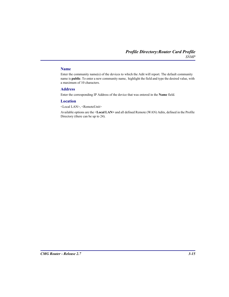 Carrier Access CMG Router User Manual | Page 53 / 296
