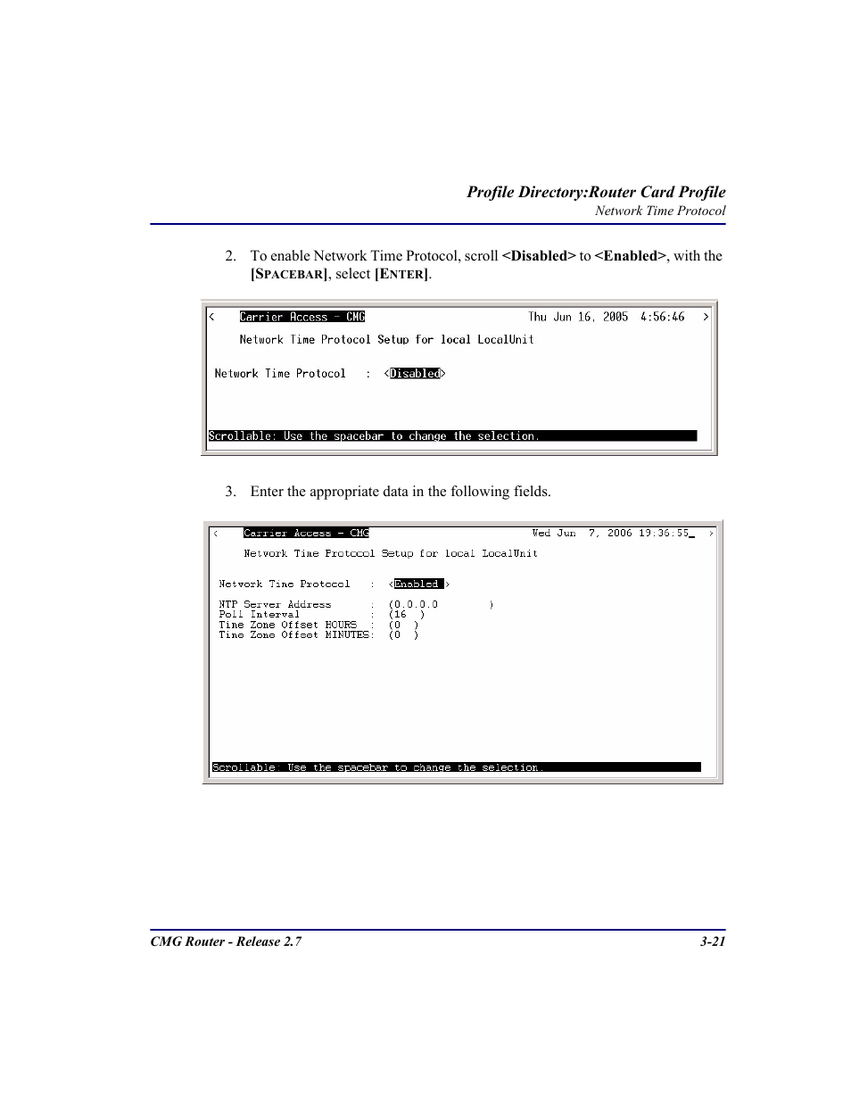 Carrier Access CMG Router User Manual | Page 59 / 296