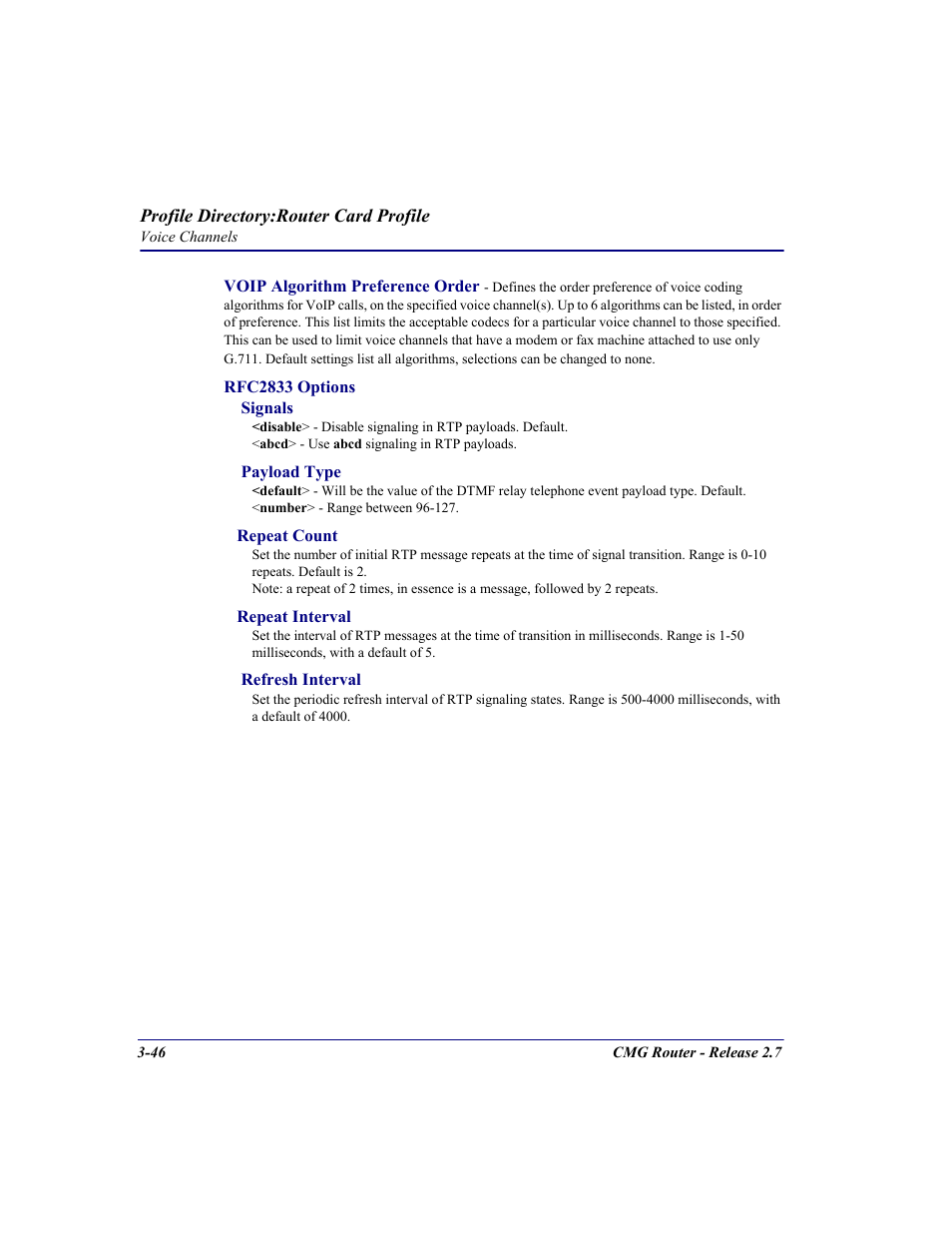 Carrier Access CMG Router User Manual | Page 84 / 296