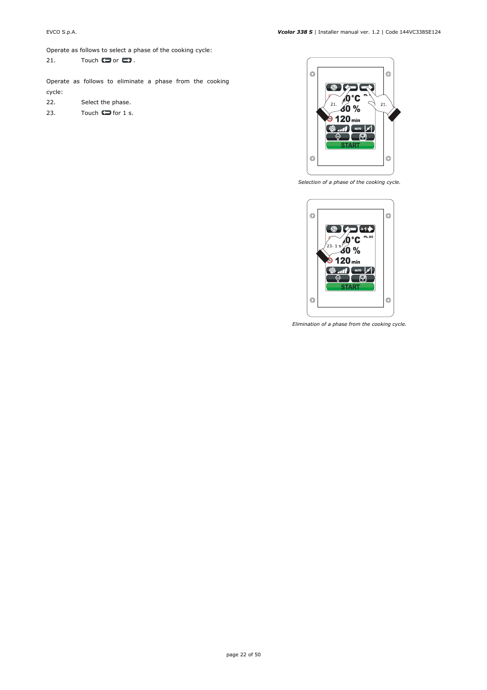 EVCO EVCSR338J9 User Manual | Page 22 / 50