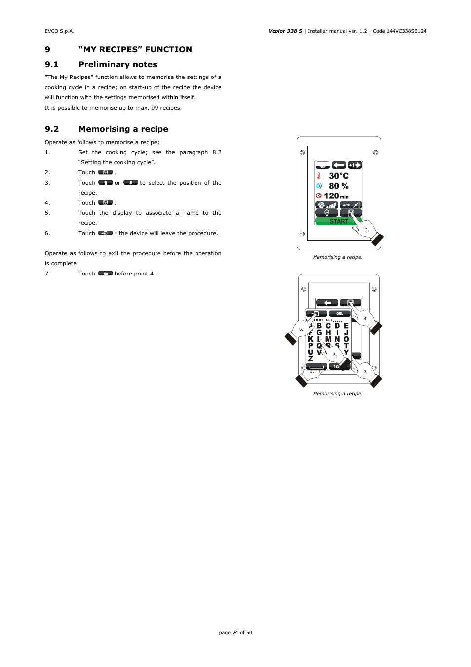 EVCO EVCSR338J9 User Manual | Page 24 / 50