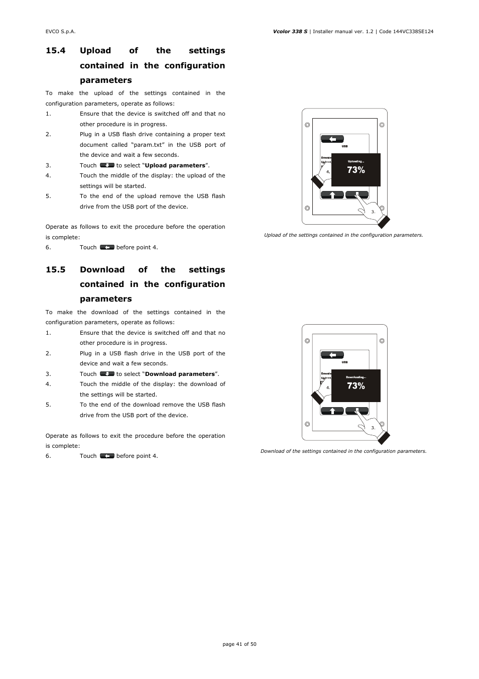 EVCO EVCSR338J9 User Manual | Page 41 / 50