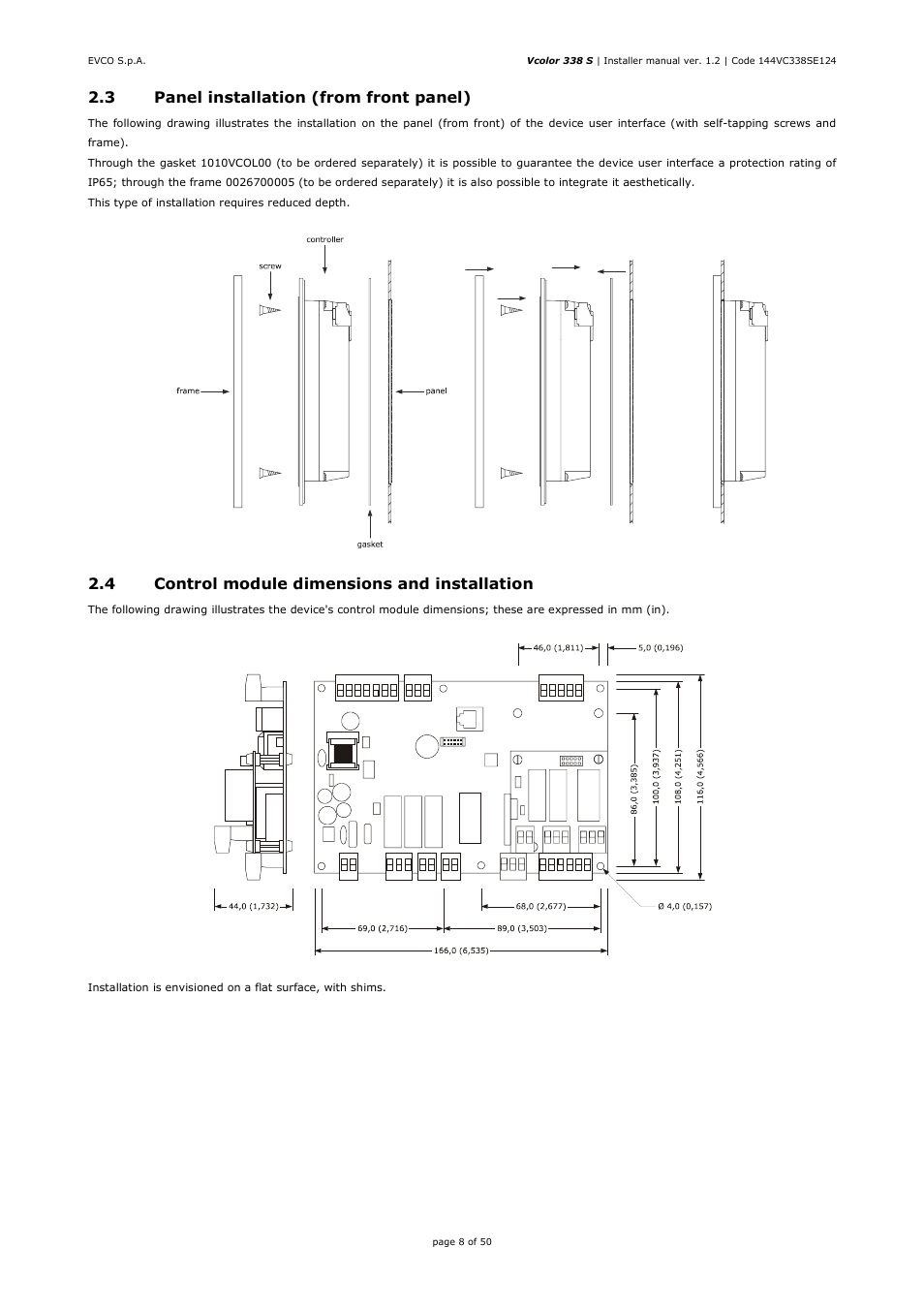 EVCO EVCSR338J9 User Manual | Page 8 / 50