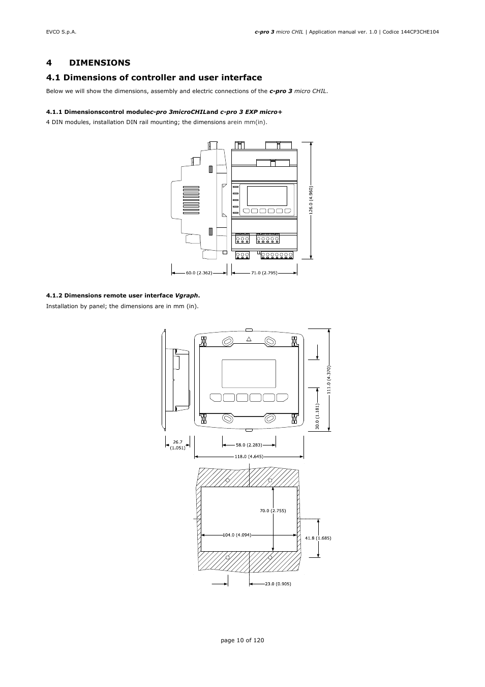 EVCO EPU2LXP1CH Installer manual User Manual | Page 10 / 120