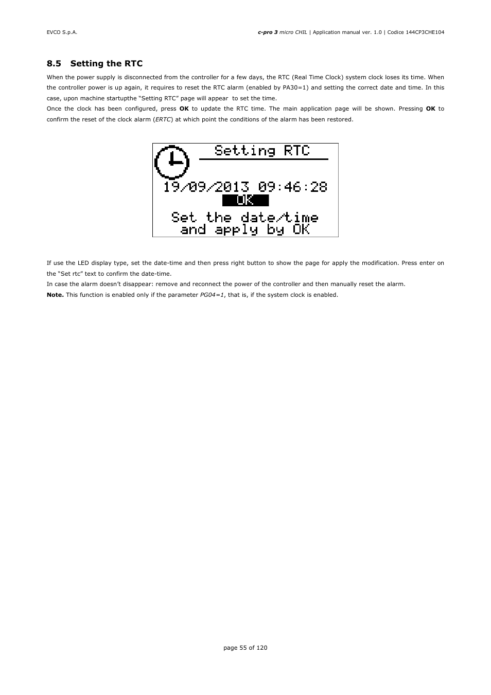 EVCO EPU2LXP1CH Installer manual User Manual | Page 55 / 120