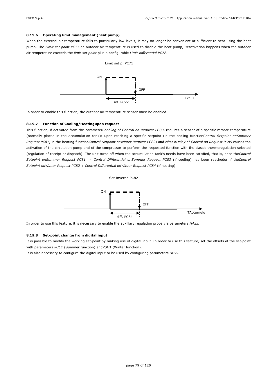 EVCO EPU2LXP1CH Installer manual User Manual | Page 79 / 120
