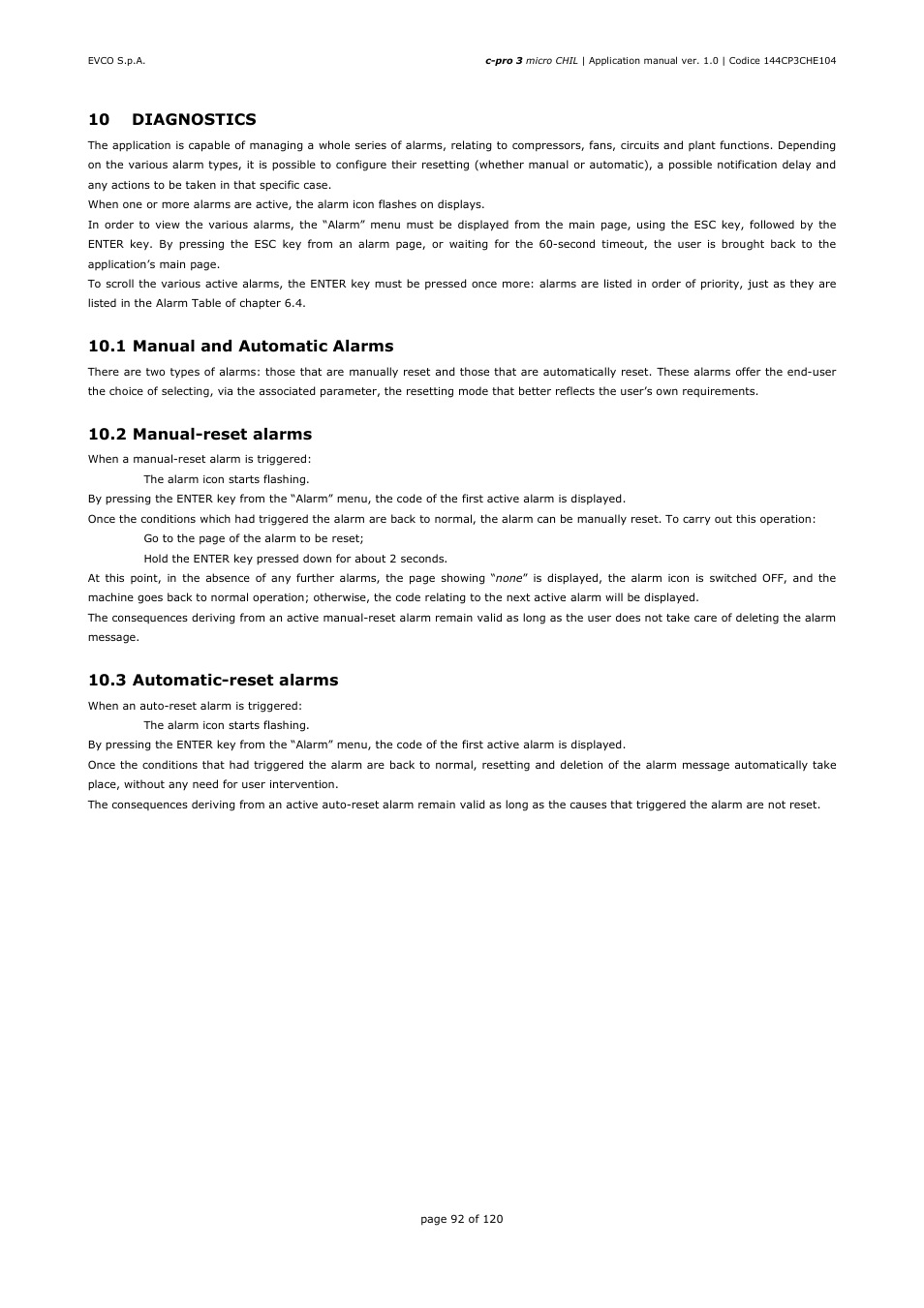 EVCO EPU2LXP1CH Installer manual User Manual | Page 92 / 120