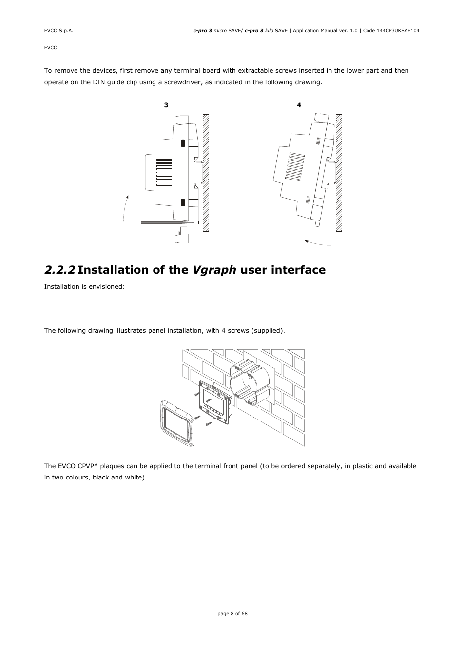 2 installation of the vgraph user interface | EVCO EPU2BXP1S1 User Manual | Page 8 / 68