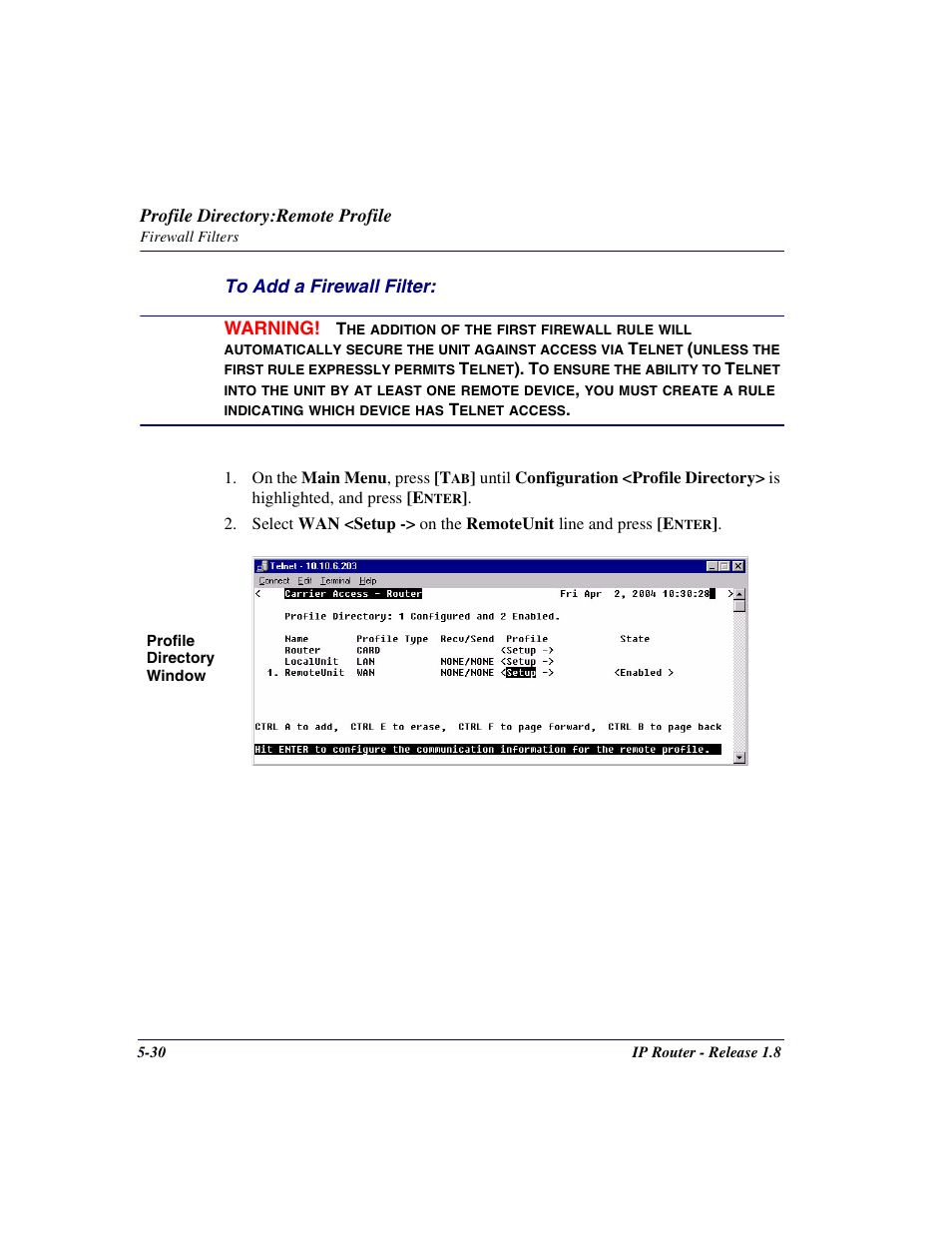 Carrier Access 770-0015 AM User Manual | Page 130 / 250
