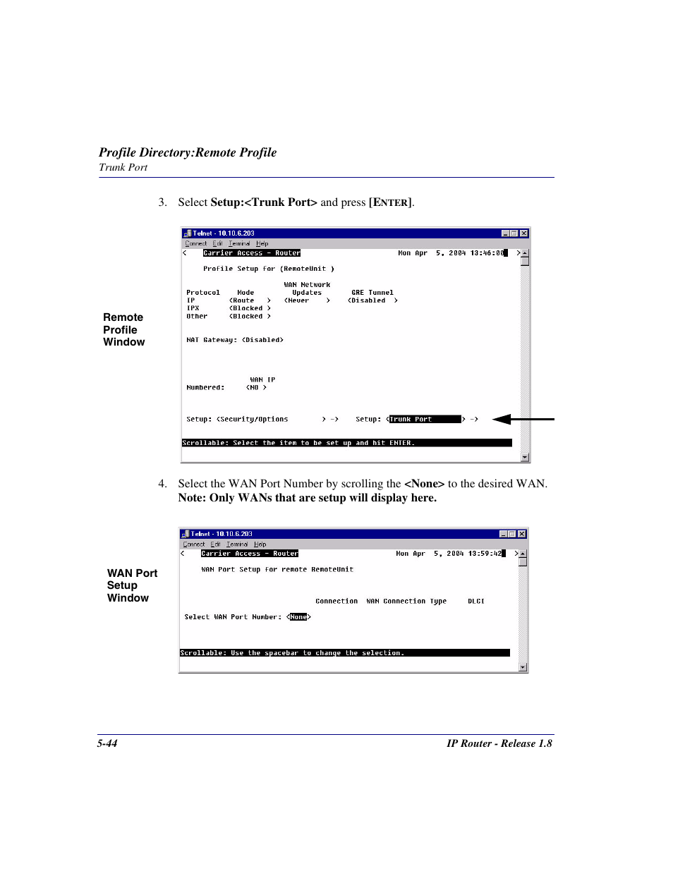 Carrier Access 770-0015 AM User Manual | Page 144 / 250