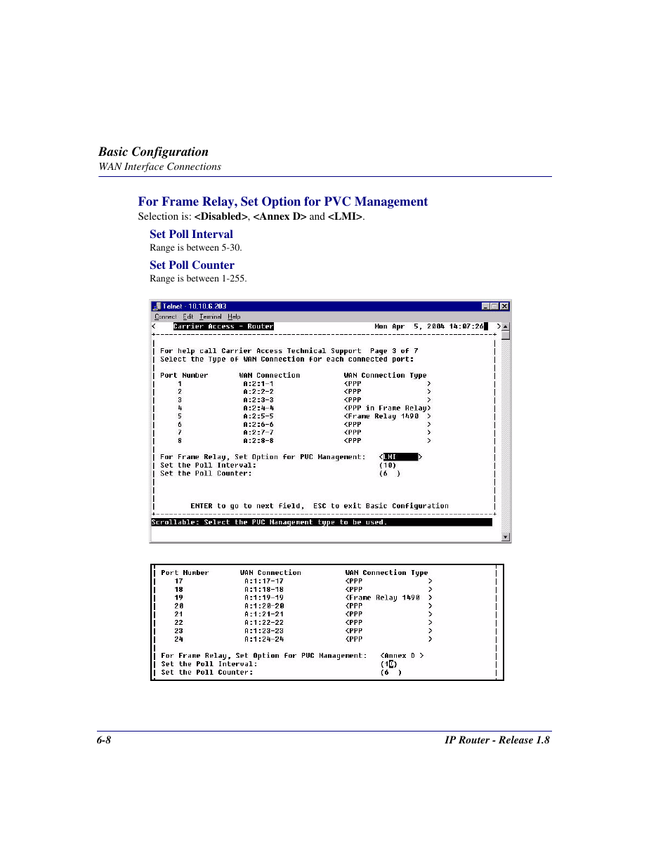 Carrier Access 770-0015 AM User Manual | Page 154 / 250