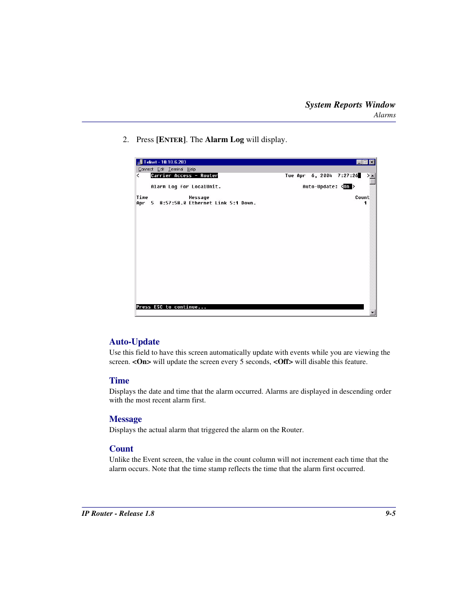 Carrier Access 770-0015 AM User Manual | Page 183 / 250