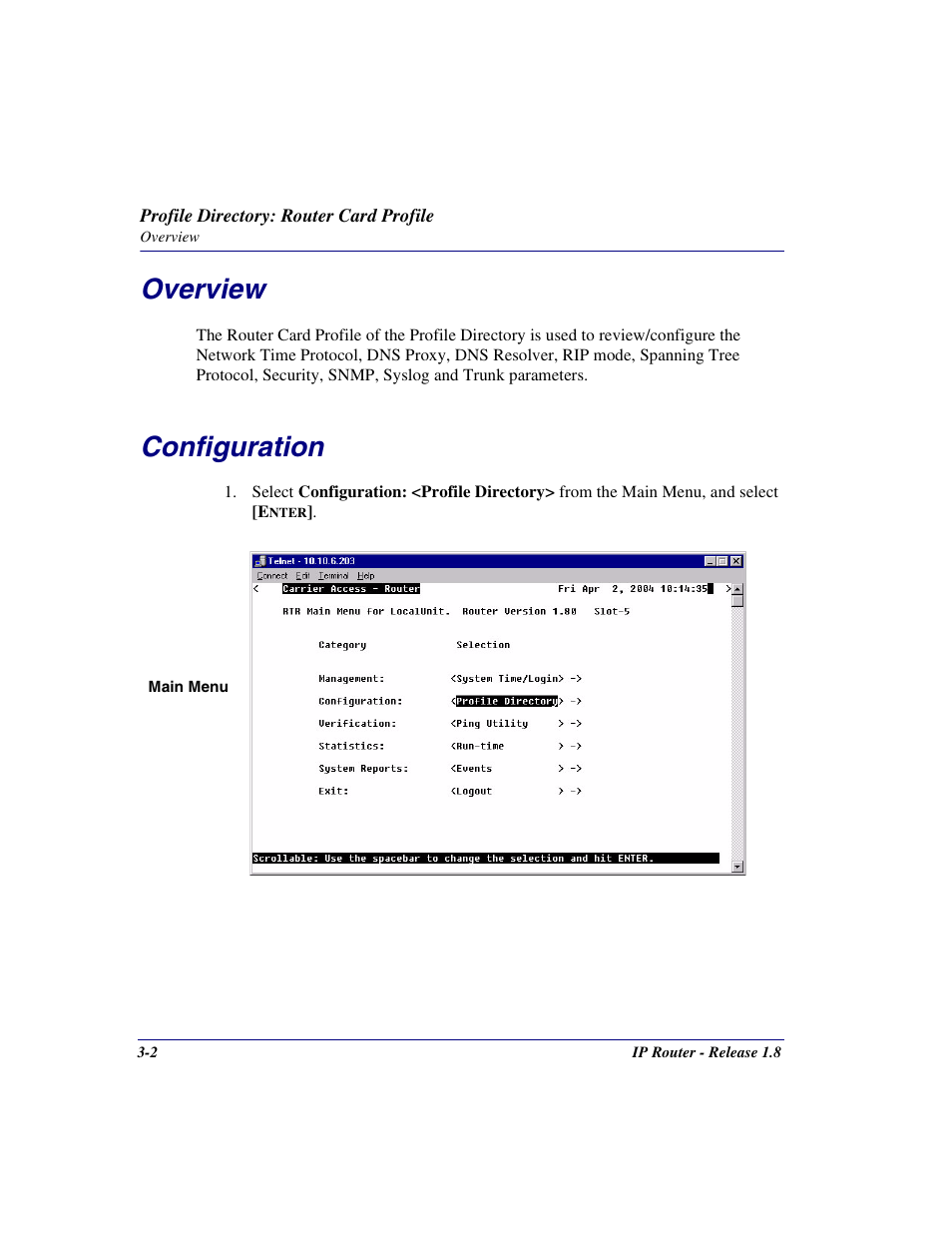 Overview, Configuration, Overview -2 configuration -2 | Carrier Access 770-0015 AM User Manual | Page 32 / 250