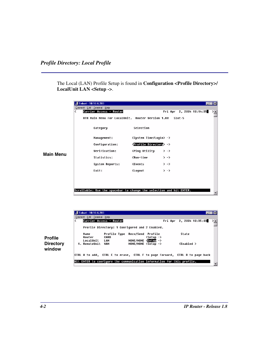 Carrier Access 770-0015 AM User Manual | Page 58 / 250