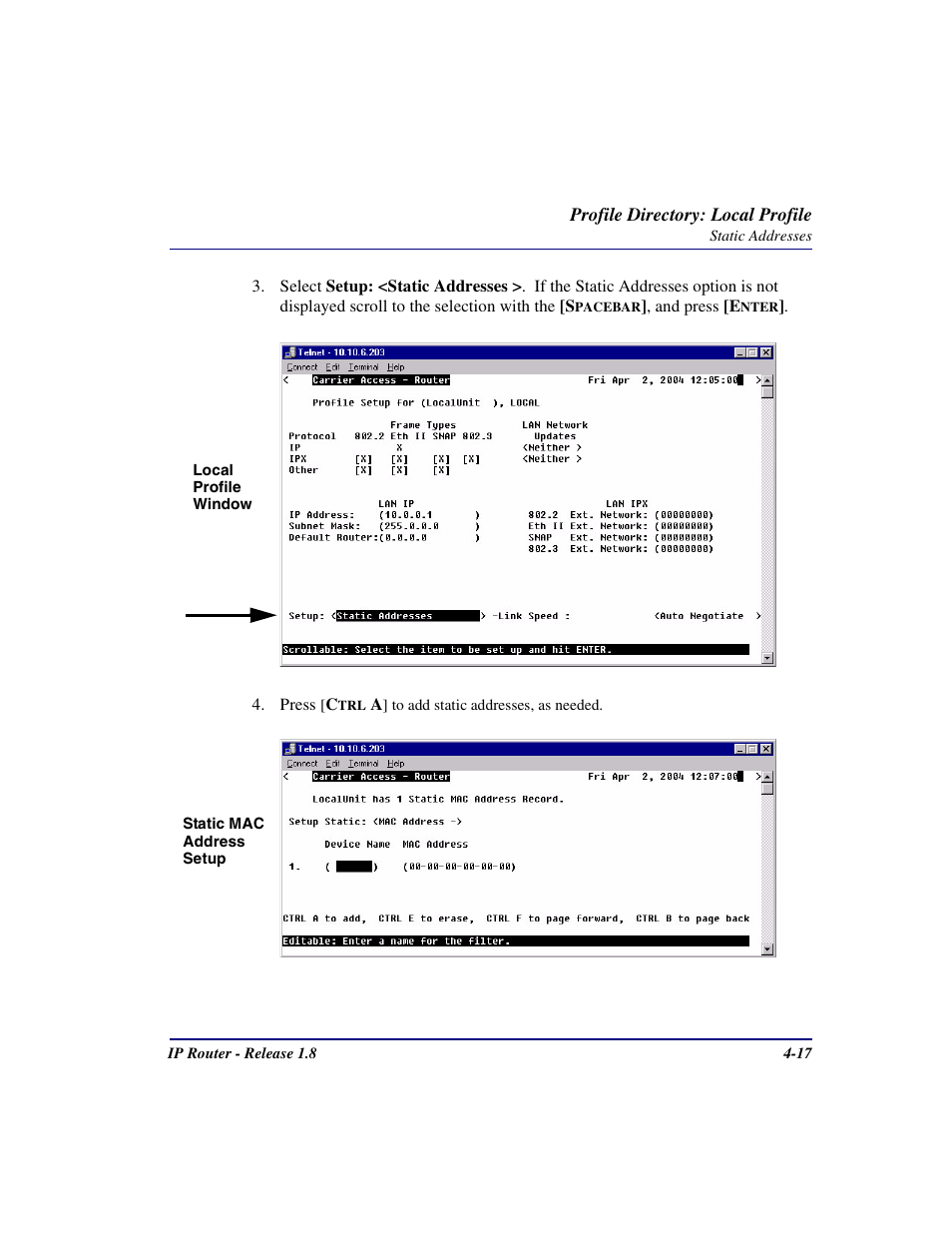 Carrier Access 770-0015 AM User Manual | Page 73 / 250