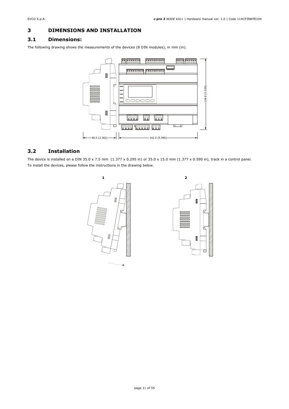 EVCO EPK4BHQ1AH Hardware manual User Manual | Page 11 / 55