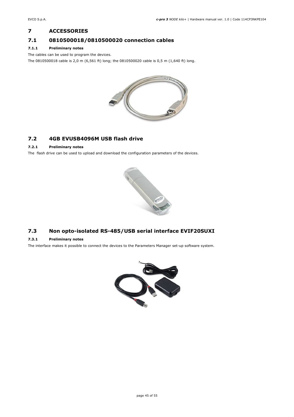 EVCO EPK4BHQ1AH Hardware manual User Manual | Page 45 / 55