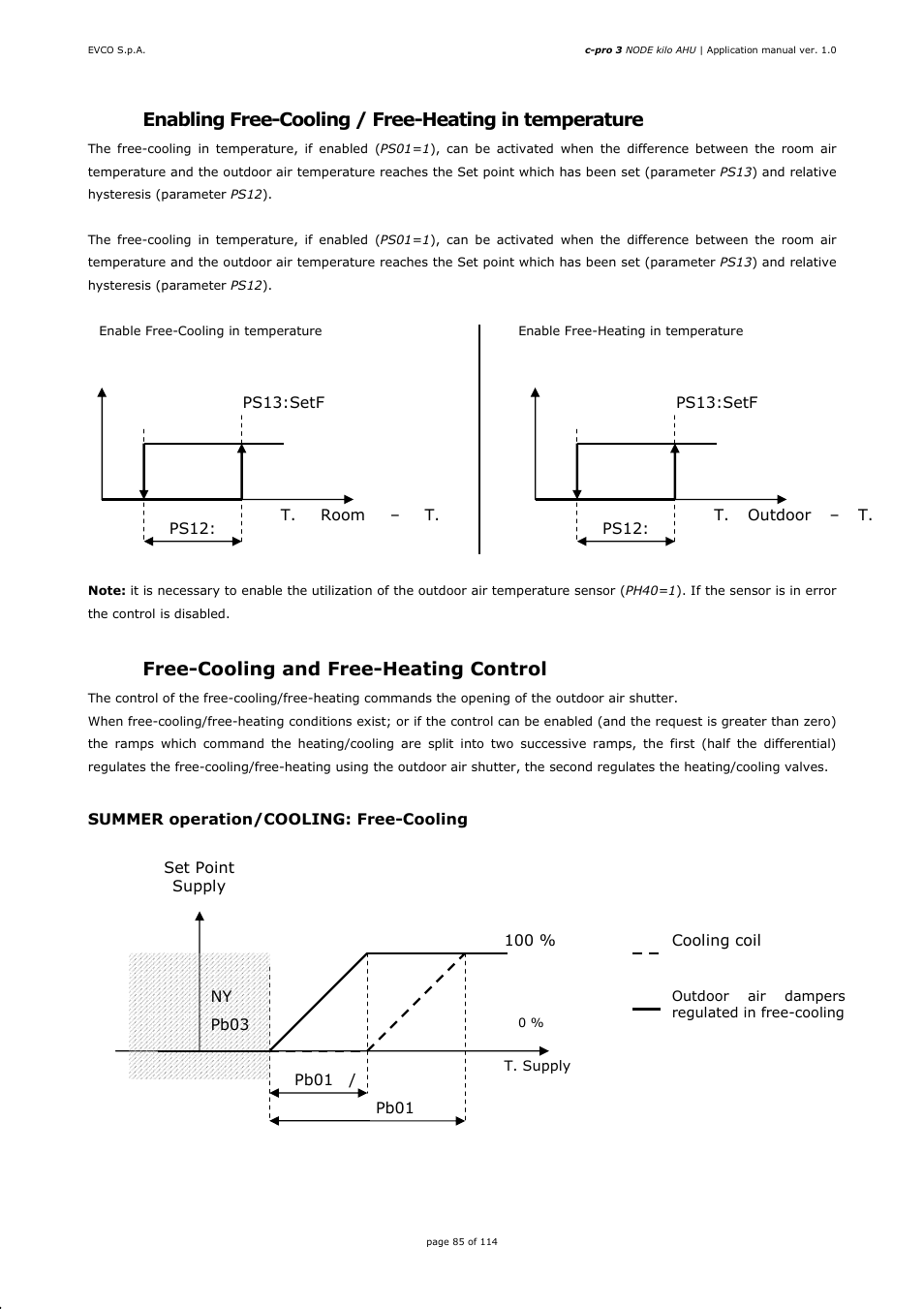 4 free-cooling and free-heating control | EVCO EPK4BHQ1AH Installer manual User Manual | Page 85 / 114