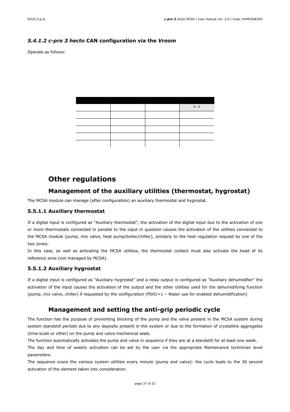5 other regulations | EVCO EPH4DXP1SA User Manual | Page 37 / 52